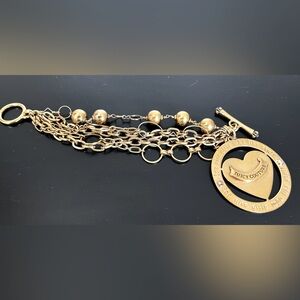 VTG Juicy Couture Multi Strand Toggle  Bracelet